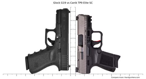 Glock G19 Vs Canik TP9 Elite SC Size Comparison Handgun Hero