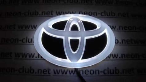 Tuning Auto Accessories Car Decal D Toyota Emblem Led Lights Logo