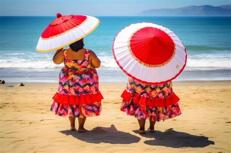 Dos Hermanas Gemelas Con Sobrepeso De Talla Grande Mujeres Felices Y