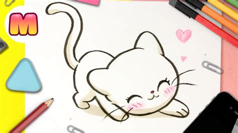 Como Dibujar Un Gato Kawaii Facil Paso A Paso Como Dibujar Un