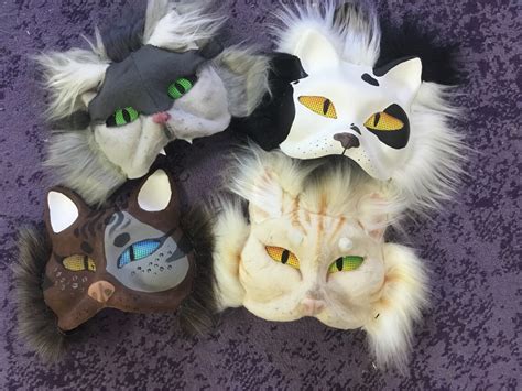 Cat Masks Handmade Handmade Therian Cat Masks Etsy UK