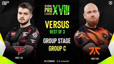 Faze Clan Vs Fnatic Bo Group C Day Esl Pro League S Eng Fil