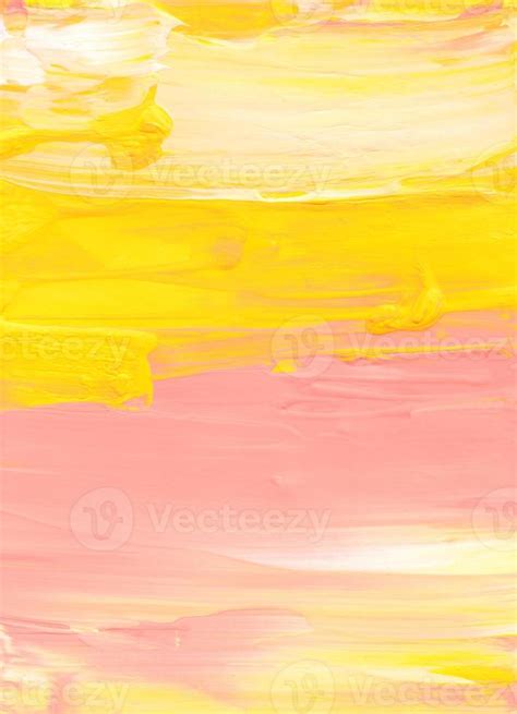 Abstract pastel yellow, peach color and white background. Brush strokes ...