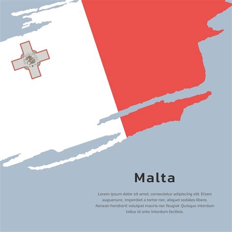 Premium Vector Illustration Of Malta Flag Template