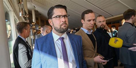 Jimmie Åkesson Portas Från årets Nobelfest Göteborgs Posten