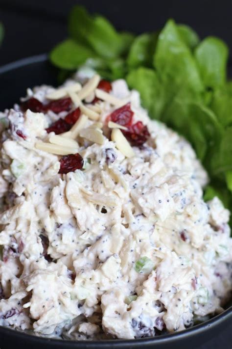 Cranberry Almond Poppyseed Chicken Salad