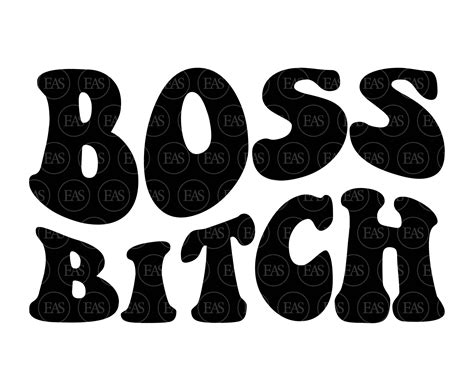 Boss Bitch Wavy Svg Boss Lady Svg Boss Babe Retro Vintage Etsy Uk