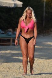 Jennifer Ellison In A Pink Bikini In Turkey Celebmafia