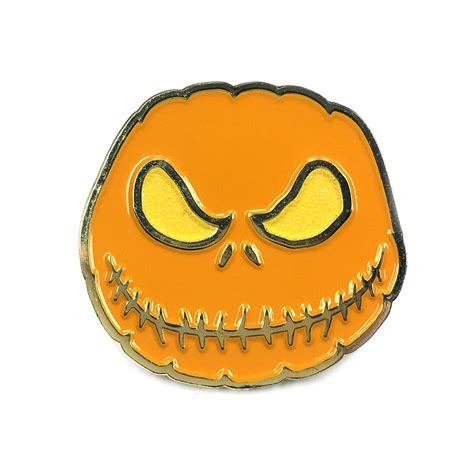 Jack Skellington Orange Glowing Enamel Pin Elm Street Toys