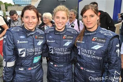 Swiss Drivers For The Matech Team Natacha Gachnang Rahel Frey And