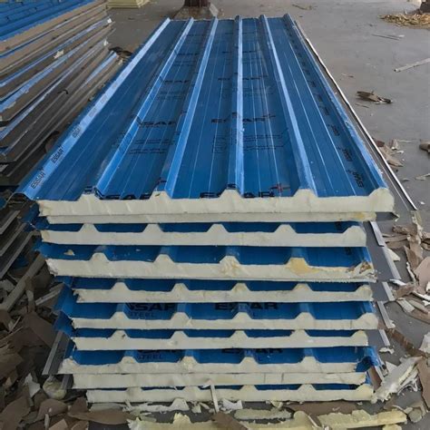 JSW PUF Insulated Sandwich Roof Panel For Industrial 50 100mm At