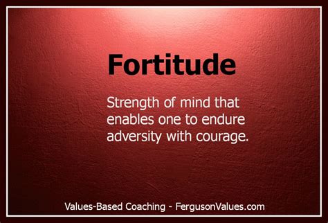 The Value Of Fortitude In Marriage Ferguson Values