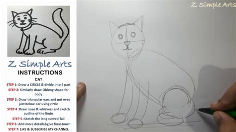 How To Draw A Cat Youtube