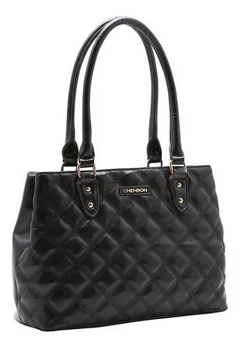 Bolsa Feminina Chenson Matelass Cg Nova Cole O Cor Preto