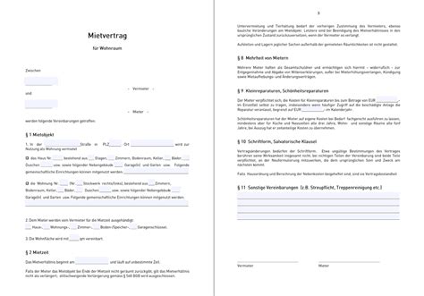 Mietvertrag Ratgeber Kostenlose PDF Und Word Vorlage Itsmydata