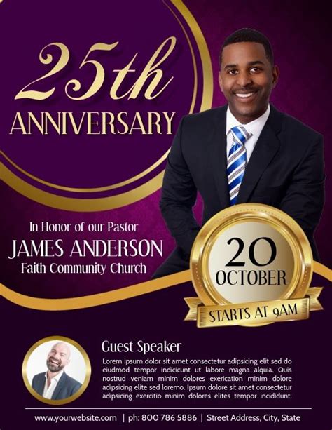 Pastor Anniversary Flyer Free Template Of Pastor Appreciation Flyer