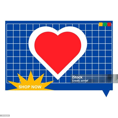 Red Heart Icon Design Element For Valentine Day Stock Illustration Download Image Now