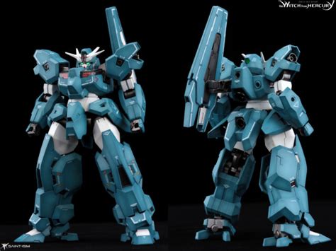 HG Lfrith Ur Build Retrospective Saint Ism Gaming Gunpla Digital Art