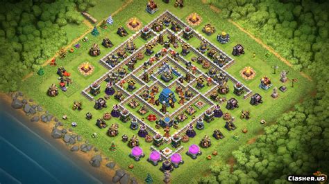 Town Hall 12 Th12 Best Base Anti 3 Stars With Link 7 2019 Trophy Base Clash Of Clans