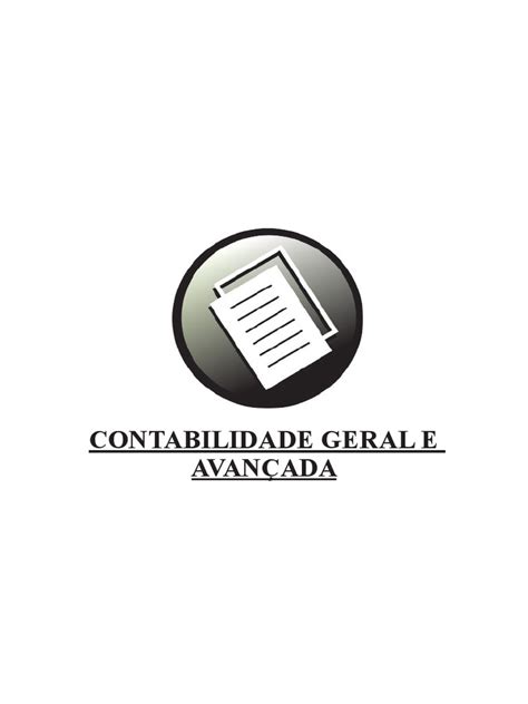 Apostila Contabilidade Geral E Avançada Pdf Relatório Anual Contabilidade