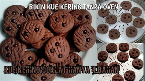 KUE KERING COKLAT 4 BAHAN TANPA OVEN TANPA MIXER Kue Lebaran YouTube