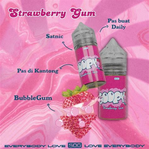 Promo Goopy Strawberry Gum Salt Nic Ml By Sog Project Liquid Goopy