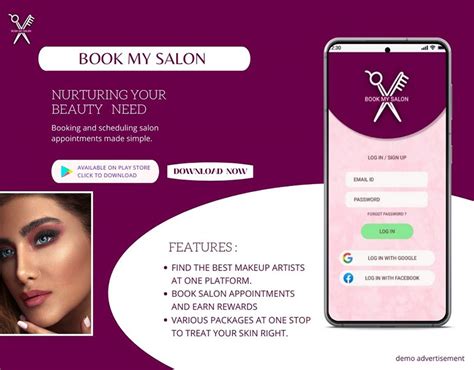 BOOK MY SALON : salon appointment booking application. on Behance