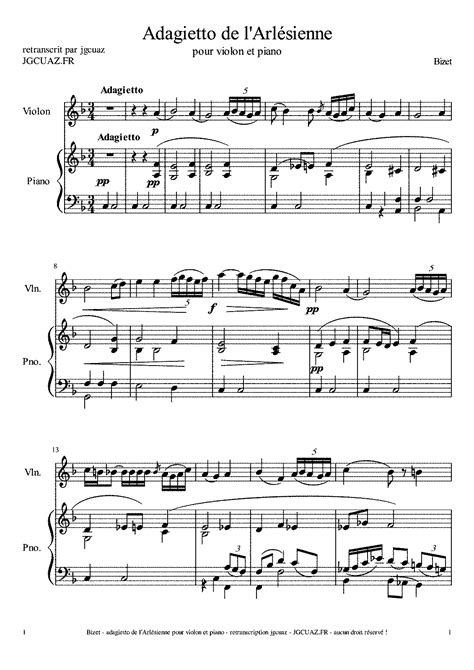 L Arl Sienne Suite No Bizet Georges Imslp Free Sheet Music Pdf