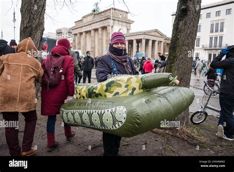 Berlin Deutschland Februar Mehrere Tausend Menschen