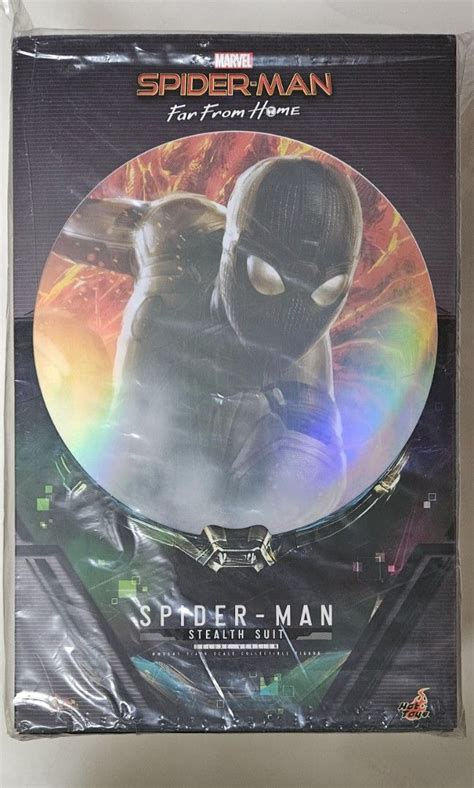 全新 Hot Toys MMS SPIDER MAN STEALTH SUIT DELUXE VERSION 興趣及遊戲 玩具 遊戲類 Carousell