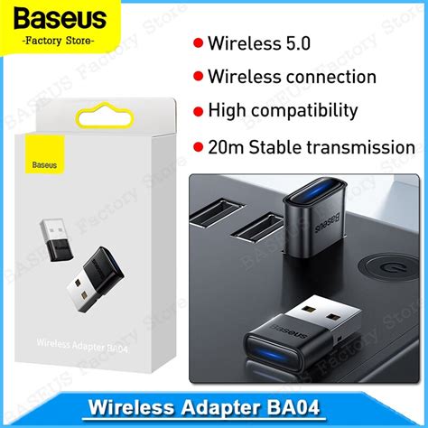 Baseus USB Bluetooth 5 1 Dongle Adaptador Receptor Sem Fio Transmissor