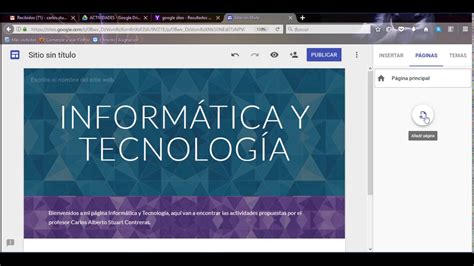 Crear Un Sitio En La Nueva Versi N De Google Sites Youtube