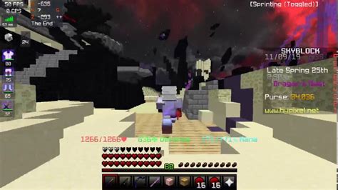 Reaching Combat Level In Hypixel Skyblock Youtube