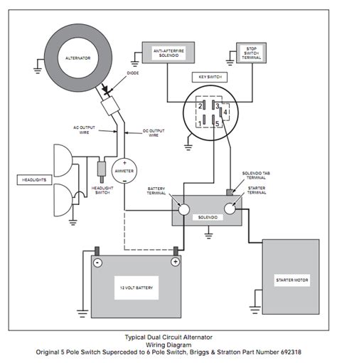 Briggs And Straton Six Terminal Ignition Switch Diagram Trac