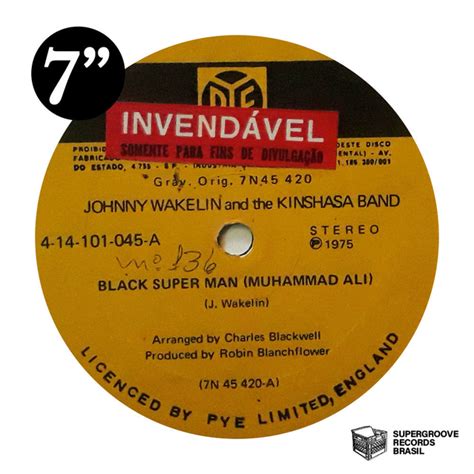 Johnny Wakelin The Kinshasa Band Black Superman Muhammad Ali