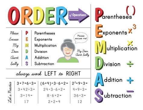 Order Of Operations Printable Sagemint