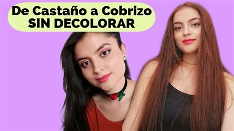 De Casta O A Cobrizo Sin Decolorar Cabello Cobrizo En Casa