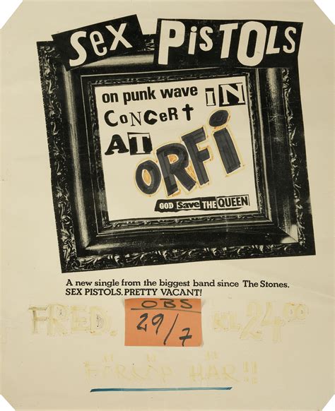 Bonhams The Sex Pistols A Rare Concert Poster Orfi Linkoping