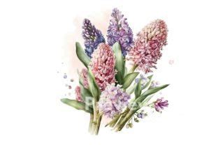 Watercolor Hyacinth Clipart Graphic By Cosas Molonas Creative Fabrica