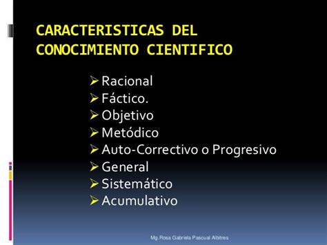 Conocimiento Cientifico Drarosa