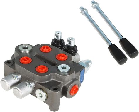 Waltyotur 2 Spool Hydraulic Control Valve Double Acting Control 3000 Psi Monoblock Valve 25gpm