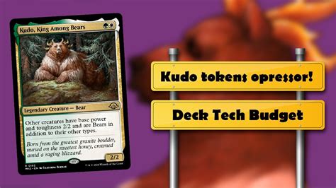 Kudo Dos Ursinhos Carinhosos Deck Tech Commander Budget YouTube