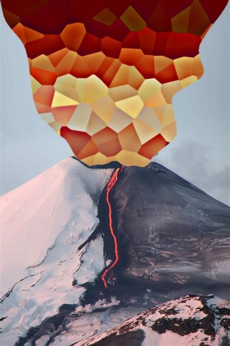 Volcano- collage idea? | Weather art, Natural disasters art, Volcano