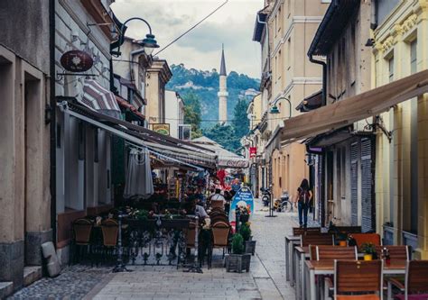 Street In Sarajevo Editorial Photography Image Of Bascarsija