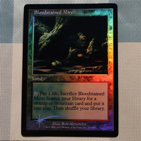 Bloodstained Mire Onslaught Foil Mtg Proxy Cards