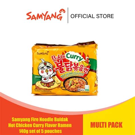 Samyang Fire Noodle Buldak Hot Chicken Curry Flavor Ramen G Multipack Lazada PH