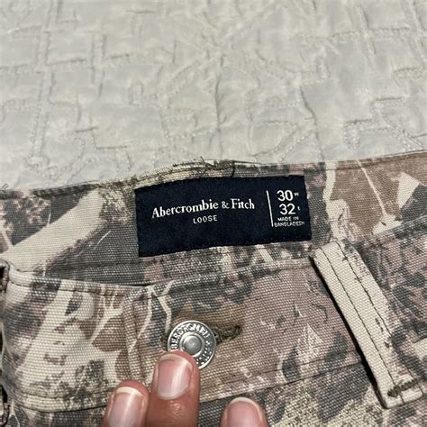 Abercrombie Fitch Baggy Camo Pants W L No Depop