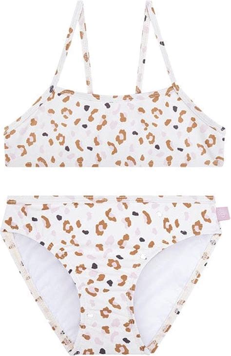 Swim Essentials Bikini Meisjes Zwemkleding Meisjes Kaki Panterprint