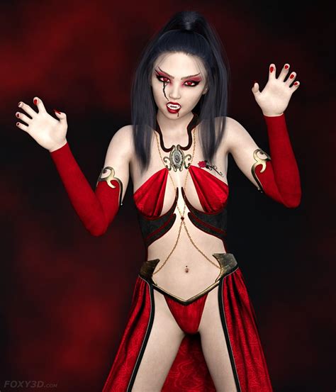 Fxy Aisha Vamp Character For Genesis 8 Female Daz Content By Foxy 3d