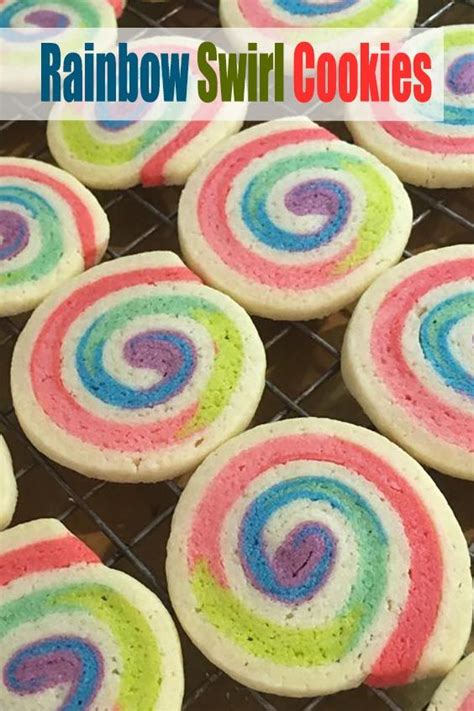 Rainbow Swirl Cookies Spiral Sugar Cookies Rainbow Swirl Popular